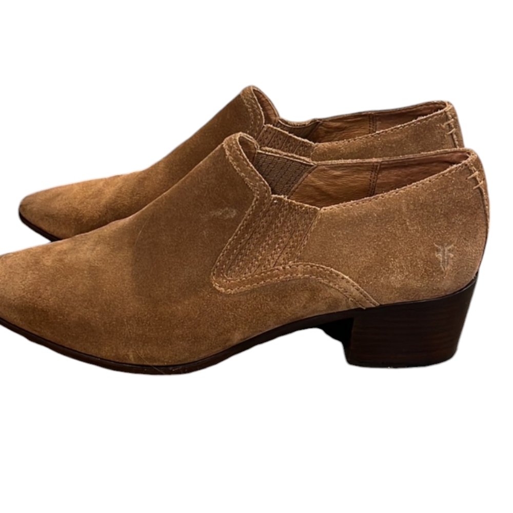 Frye Suede Heeled Boots Bootie women's 9.5